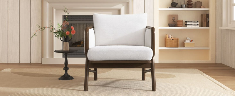 Upholstered Accent Armchair For Living Room