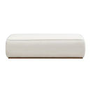 Grainy Footstool For Home - Beige
