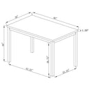 Garza - Rectangular Composite Wood Dining Table - Gray