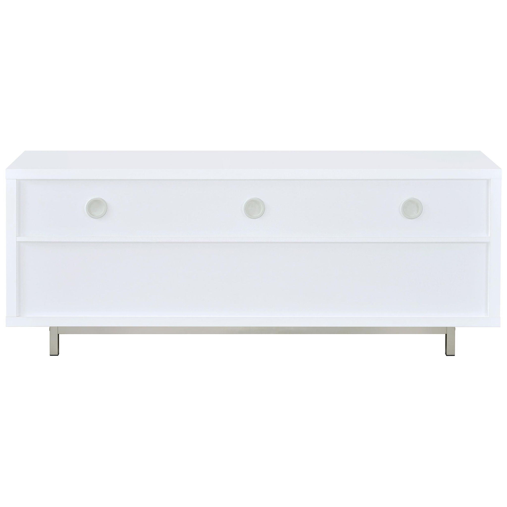 Casey 2-drawer Engineered Wood 60-inch TV Stand White