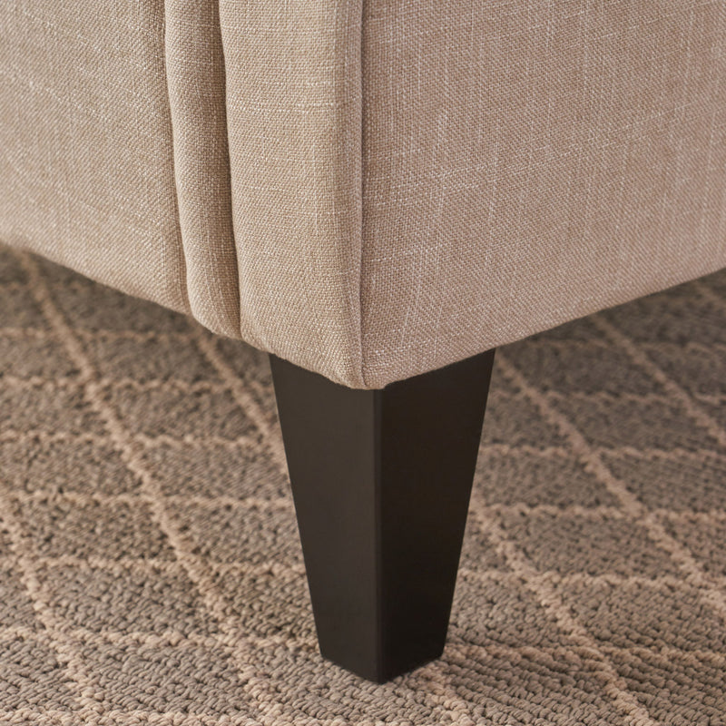 Springfield - Tufted Club Chair Stylish Upholstery - Light Beige