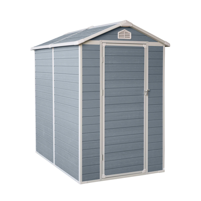 4X6Ft Resin Outdoor Storage Shed Kit-Perfect To Store Patio Furniture - Gray