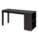 Loft Bed With Retractable Writing Desk And 3 Drawers With Storage Stairs And Shelves