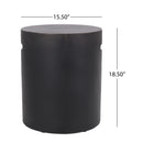 Outdoor End Table With Cutout Handle - Copper