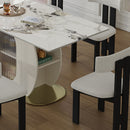Modern Dining Table Set With Storage, Includes Chairs