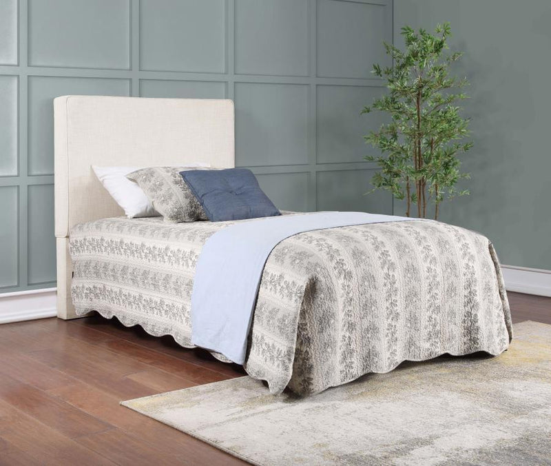 Kosmo - Upholstered Twin Panel Headboard - Sand