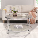 Contemporary Round Tempered Glass Table