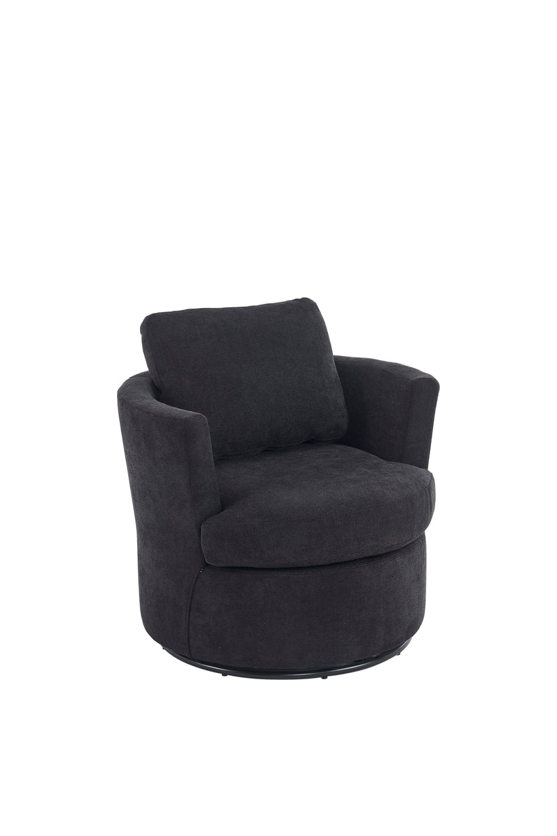 Swivel Barrel Chair, Comfy Round Accent Sofa Chair For Living Room, 360 Degree Swivel Barrel Club Chair, Leisure Arm Chair