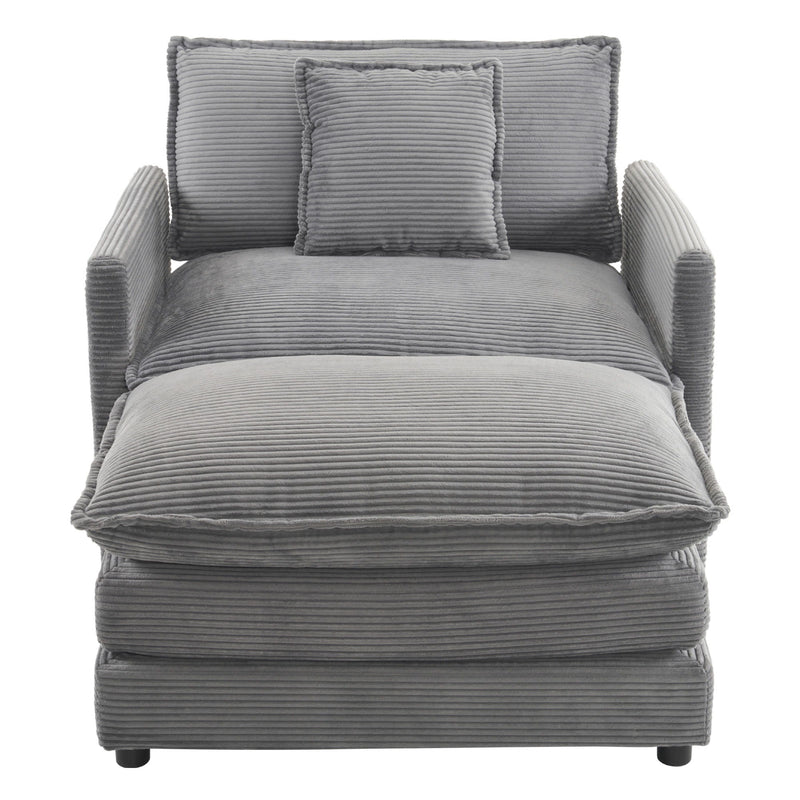 Modern Modular Sofa With Side Storage Pockets For Living Room