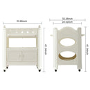 Eco Friendly Hdpe Baby Diaper Changing Table With Removable Safety Belt And Easy Clean Surface - White