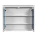 Wall-Mounted Medicine Cabinet With 2 Mirrors, Adjustable Shelves