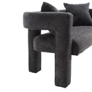 Modern Chenille Loveseat Sofa, Comfy Upholstered 2 Seater