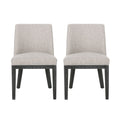 Modern Dining Chair With Durable Fabric Upholstery And Sturdy Wooden Frame (Set of 2)