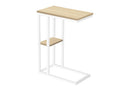 Accent Table, C - Shaped, Marble Look Contemporary & Modern Convenient Design