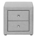 Nightstand, Storage Drawer Versatile Use, Upholstered, Transitional