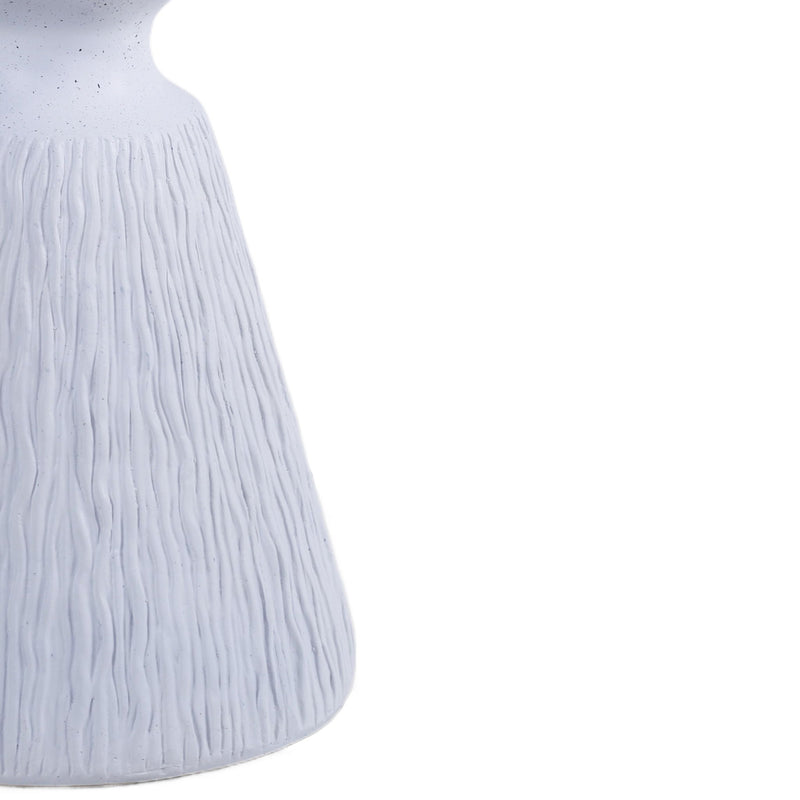 Outdoor End Table, Round Garden Stool - Aqua Grey