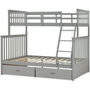 Bunk Bed With Ladder, And Safety Guard Rails