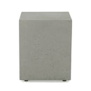 Modern Tank Holder Side Table With Smooth Concrete Surface