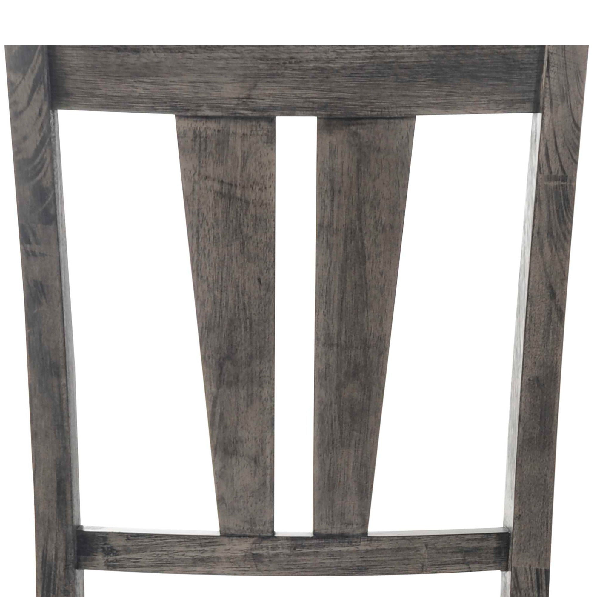 Nathan - Fan Back Chair With PU Seat (Set of 2) - Gray Oak