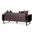 Contemporary Oversized Loveseat With Accent Pillow