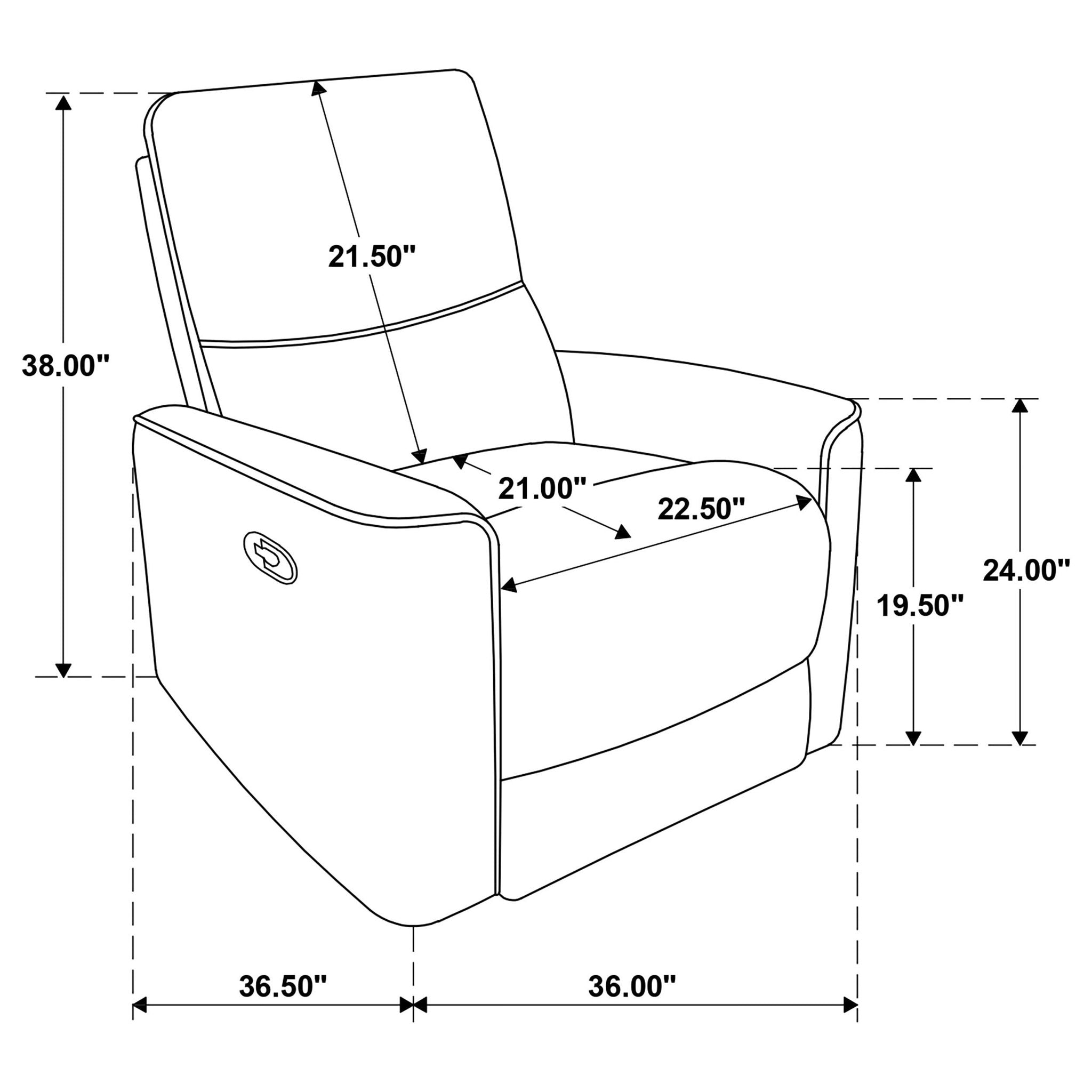 Navarro 3-piece Upholstered Reclining Sofa Set Orange