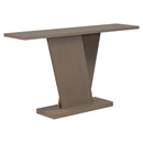 Console Table With V Shape Base, Sculptural Entryway Accent