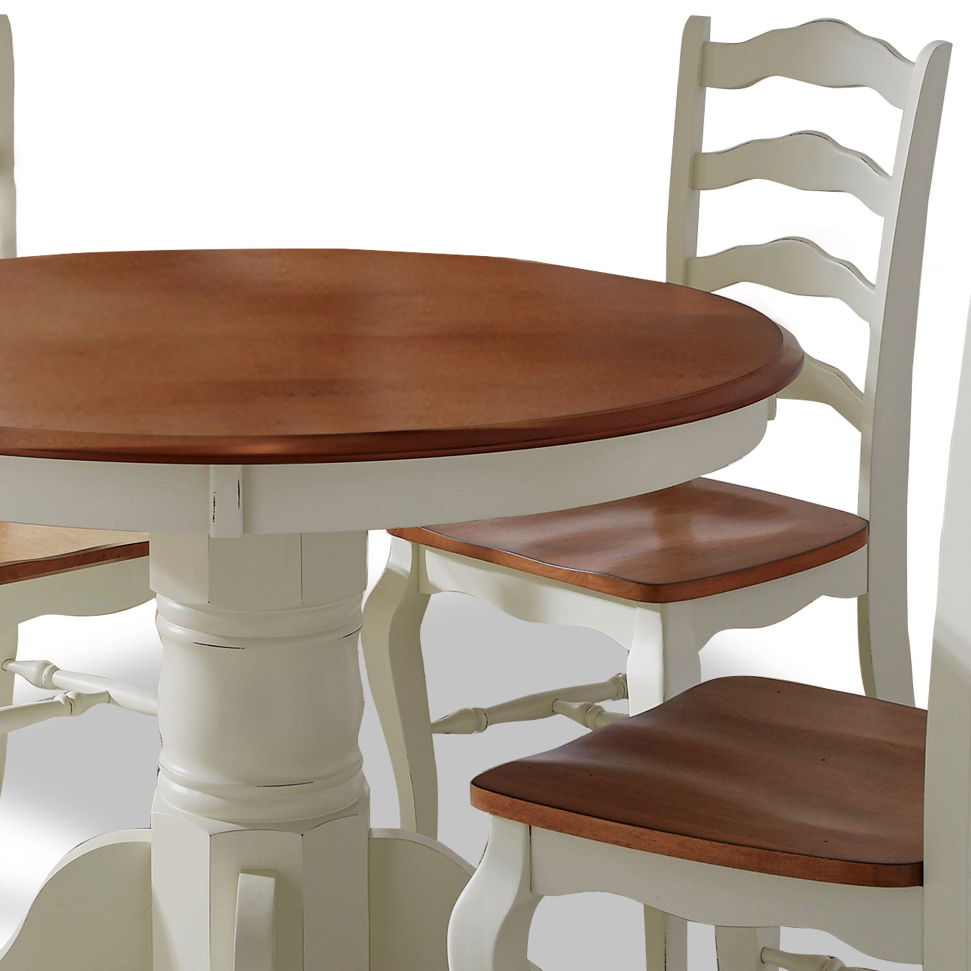 French Countryside - 5 Piece Dining Set - White