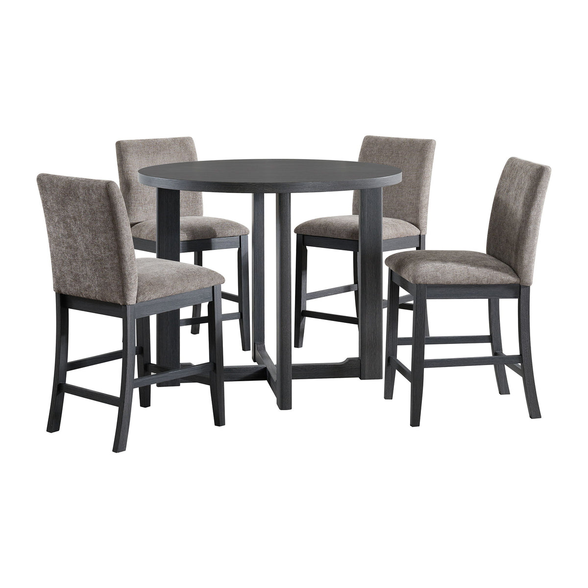 Wakefield 5 Piece Counter Set (Table And 4 Chairs) in Espresso by Elements International