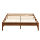 Solid Dry Bamboo Platform Bed Frame, With Slat Support