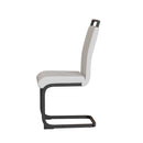 Modern Dining Chairs With High Back Upholstered Design Metal Legs
