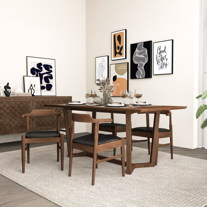 Damian - Mid-Century Solid Wood Dining Chair