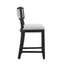 Upholstered Counter Height Bar Stools With Comfy Back (Set of 2)