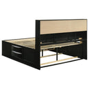 Briana - Wood Storage Bookcase Bed