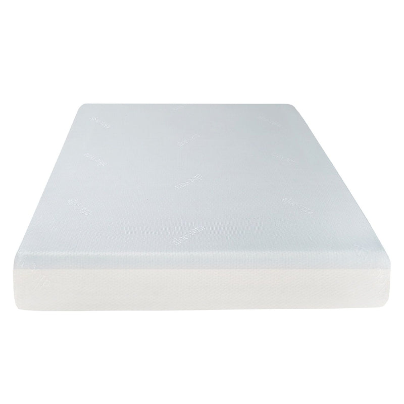 6" Firm Full Size Gel Memory Foam Mattress With Cooling Technology - White