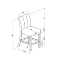 Magaly - Bar Table And Stool 5 Piece Set With Marbled Top Detail - Dark Gray