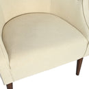 Contemporary Upholstered Club Chair With Button Tufting