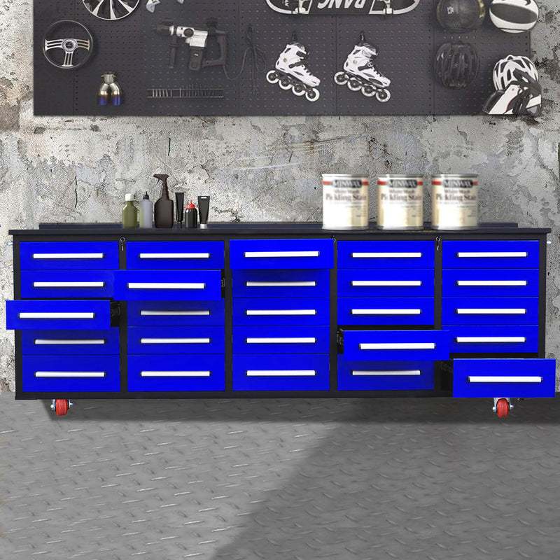 Workbench With Storage Drawers (25 Drawers)