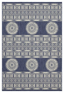 Sunshine - 5'3" X 7'3" Indoor, Outdoor Area Polypropylene Rug - Blue