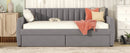 Upholstered Daybed With Slat Support