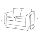 Salizar - Upholstered Flared Arm Loveseat
