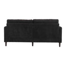 Mid Century Modern Chenille Fabric Loveseat Sofa, 2 Seat Upholstered Couch