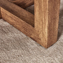 Modern Retro Texture Round Coffee Table With Crossed Legs - Gray