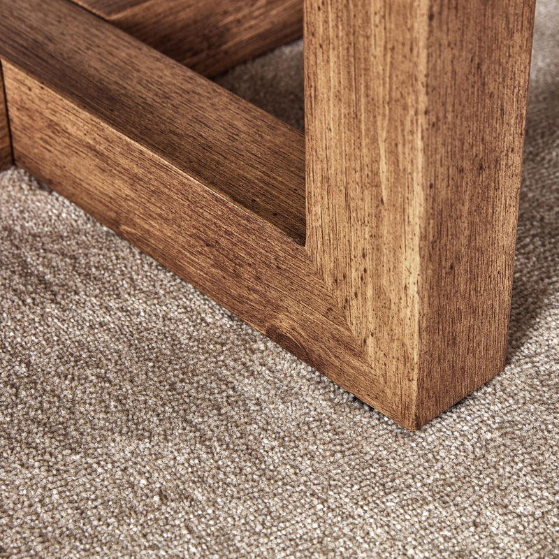 Modern Retro Texture Round Coffee Table With Crossed Legs - Gray