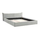 Modern Upholstered Bed Frame With Curved Headboard