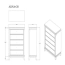 Adalid - Chest With LED Lighting - White