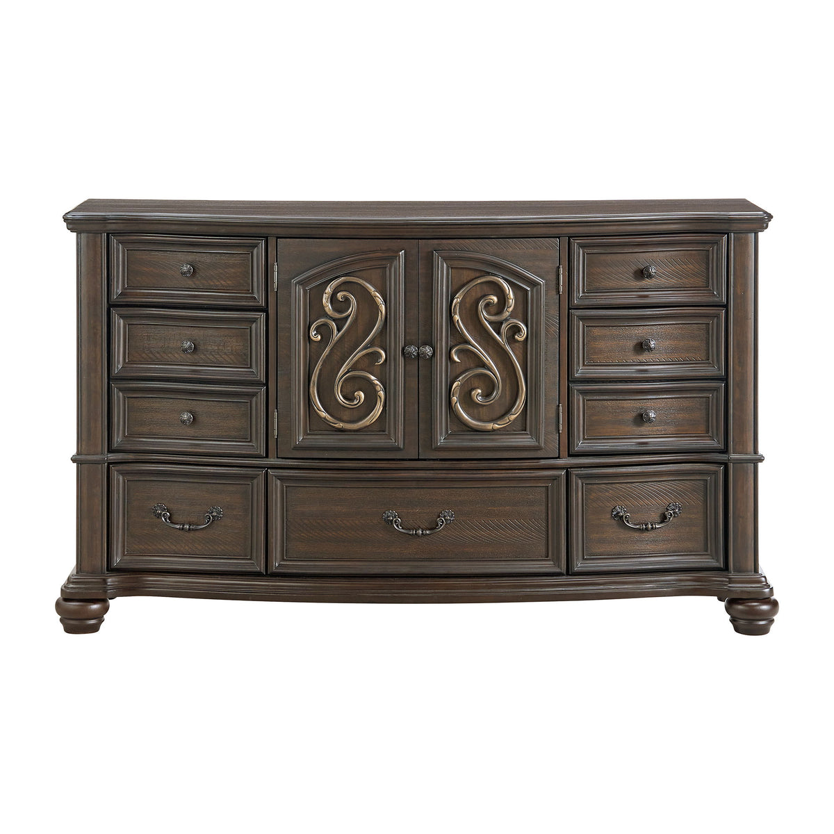 Brunswick 7-Drawer Dresser in Dark Brown by Elements International, view 8