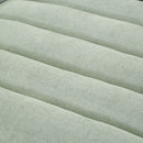 Chaise Bed Lounge Sofa Chair With Adjustable Backrest And LED Light Strip - Green