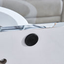 Contemporary Style Glass Top Coffee Table