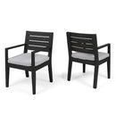 Outdoor Elegant Design Dining Chair (Set of 2)