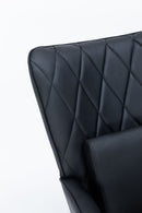 Rocking Accent Chair With Lumbar Pillow And Ottoman